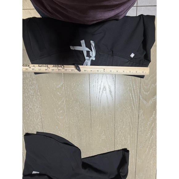 FIGS Scrub Set Womens XL Black Technical Casma Top Zamora Jogger Pants - Picture 8 of 12